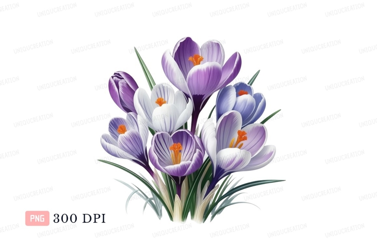 Blue Flowers Clipart Image 12