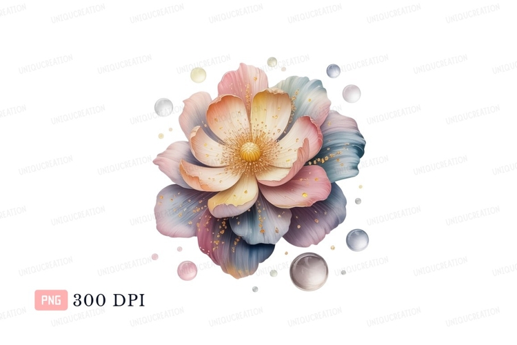 Blue Flower Clipart Image 20