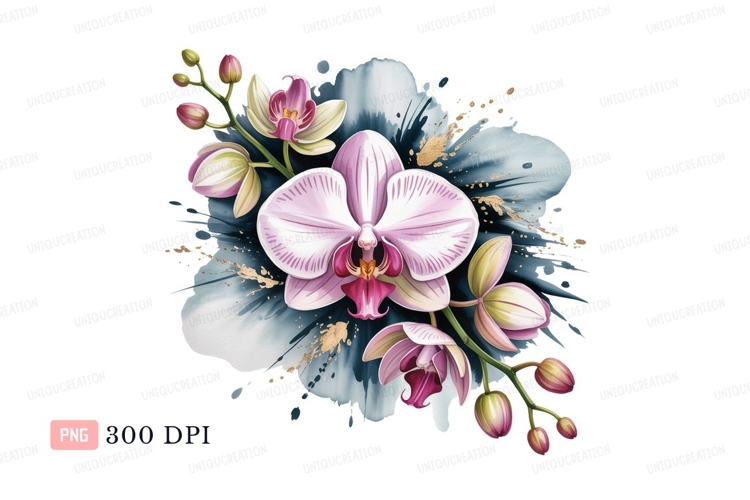 Orchid Clipart Image 10