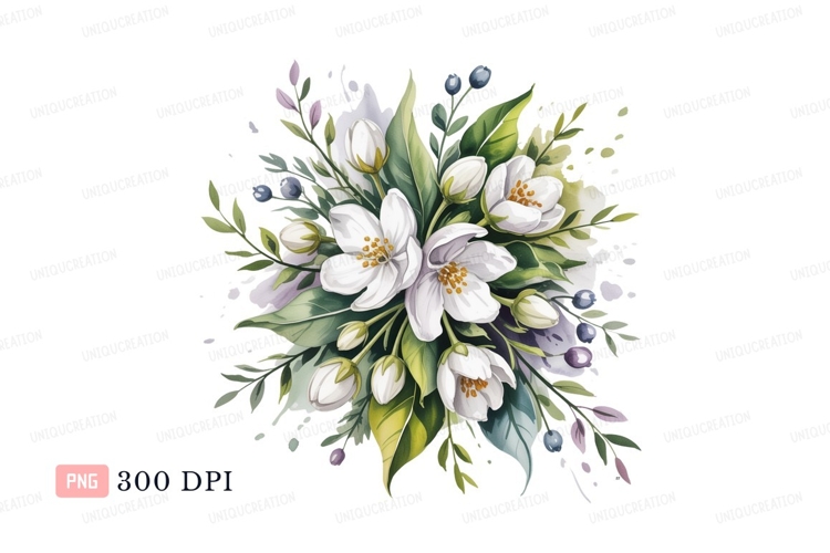Blue Flowers Clipart Image 21