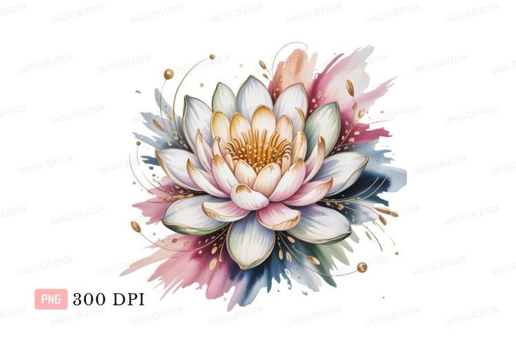 Lotus Flower Clipart Image 5