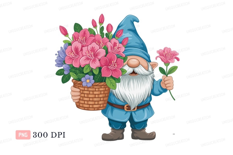 Blue Flowers Clipart Image 7