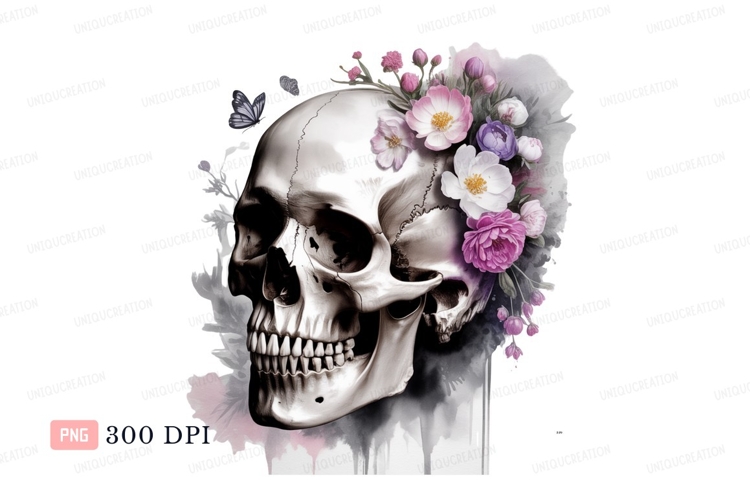 Black And White Flowers Clipart Image 16