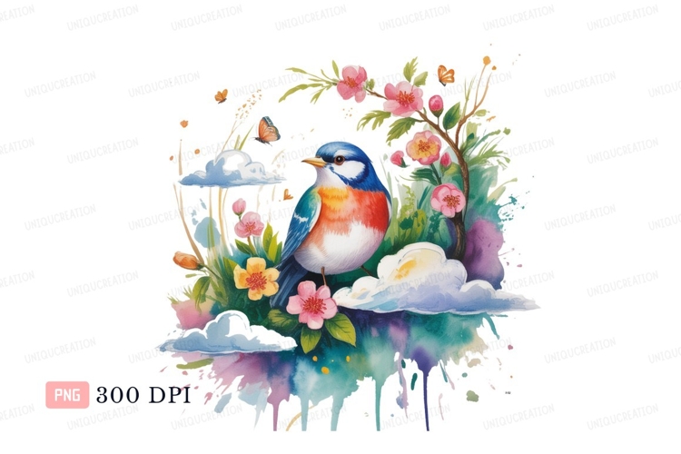 Blue Flowers Clipart Image 15