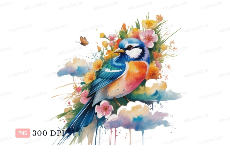 Blue Flowers Clipart Image 14