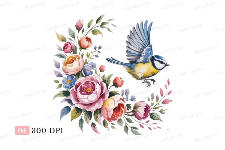 Blue Flowers Clipart Image 10
