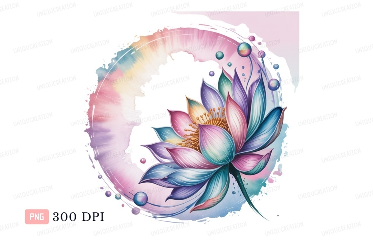 Lotus Flower Clipart Image 2