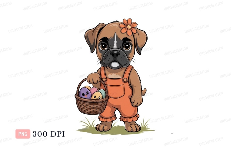 Boxer Dog Clipart Image 10