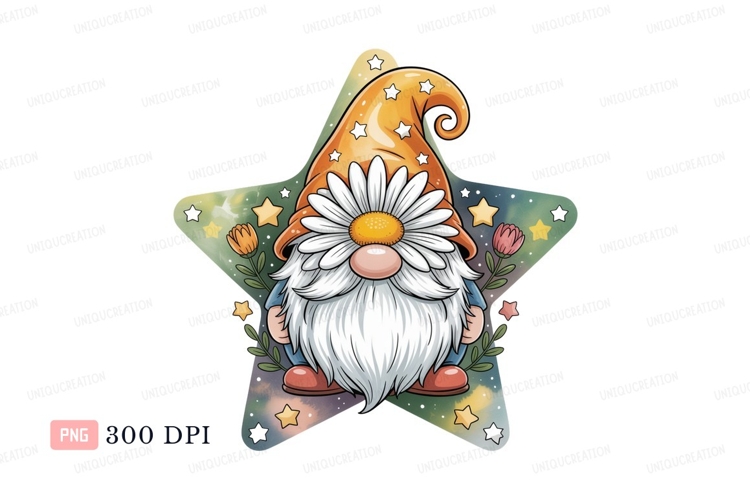 Gnome daisy hat star flowers image