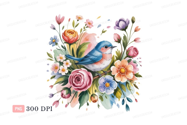 Blue Flowers Clipart Image 11