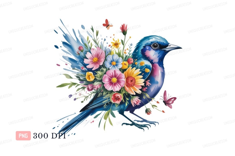 Blue Flowers Clipart Image 9