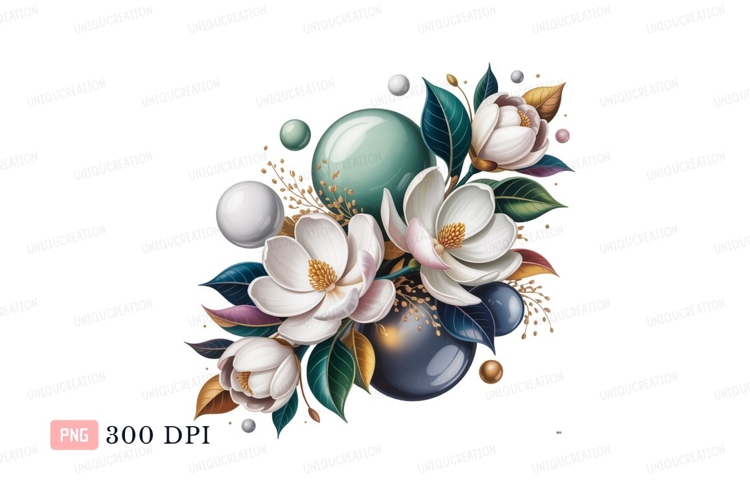 Blue Flowers Clipart Image 19
