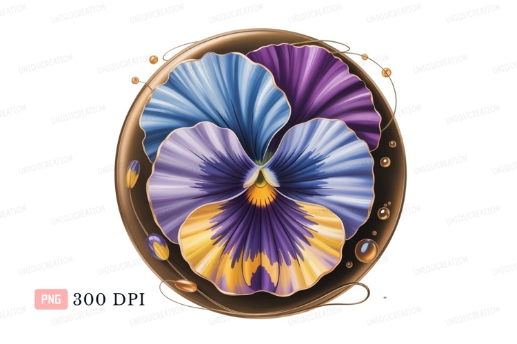 Blue Flower Clipart Image 20