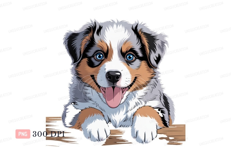 Australian Shepherd Clipart Image 16