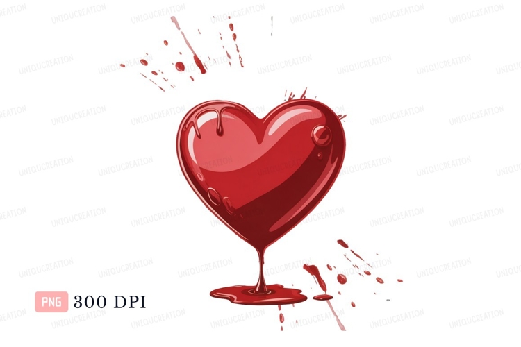 Black Heart Clipart Image 16