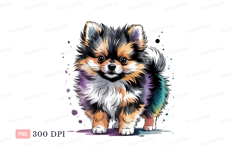 Pomeranian Clipart Image 24