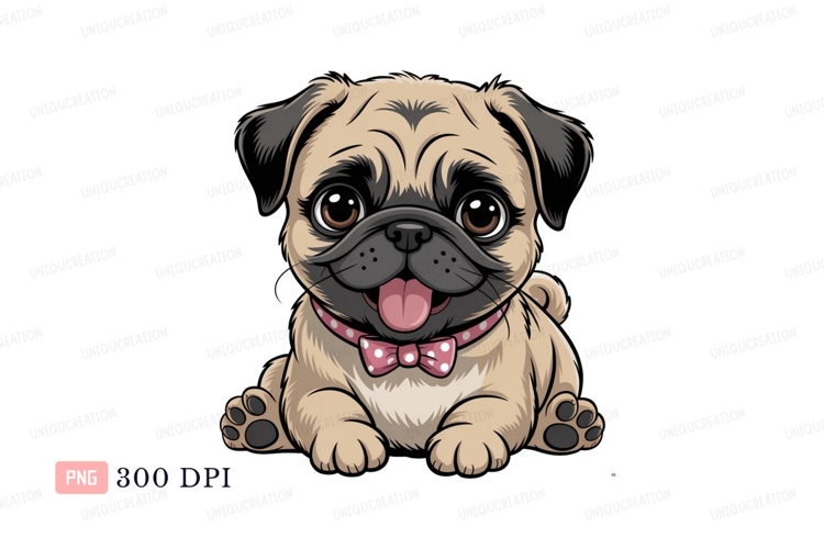Pug Clipart Image 9