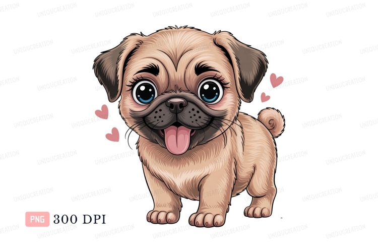 Pug Clipart Image 7