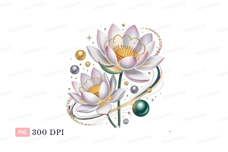 Lotus Flower Clipart Image 4