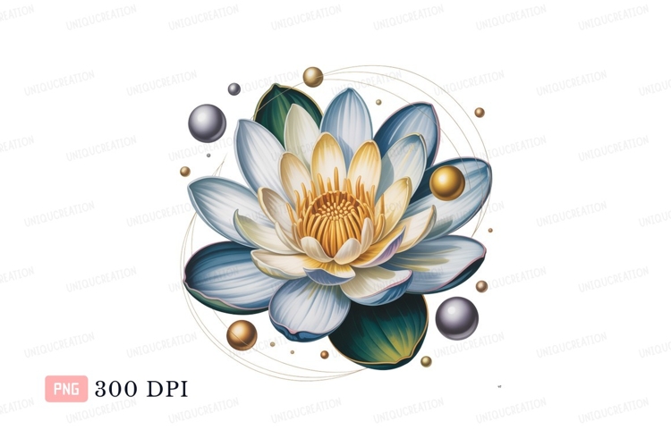 Lotus Flower Clipart Image 4