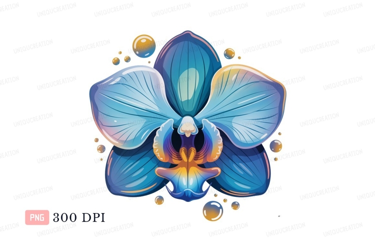 Blue Flower Clipart Image 22