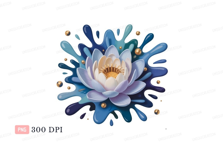 Lotus Flower Clipart Image 8