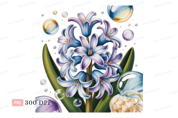 Blue Flowers Clipart Image 11
