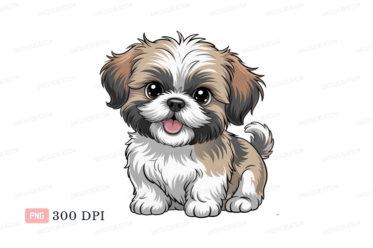 Shih Tzu Clipart Image 11
