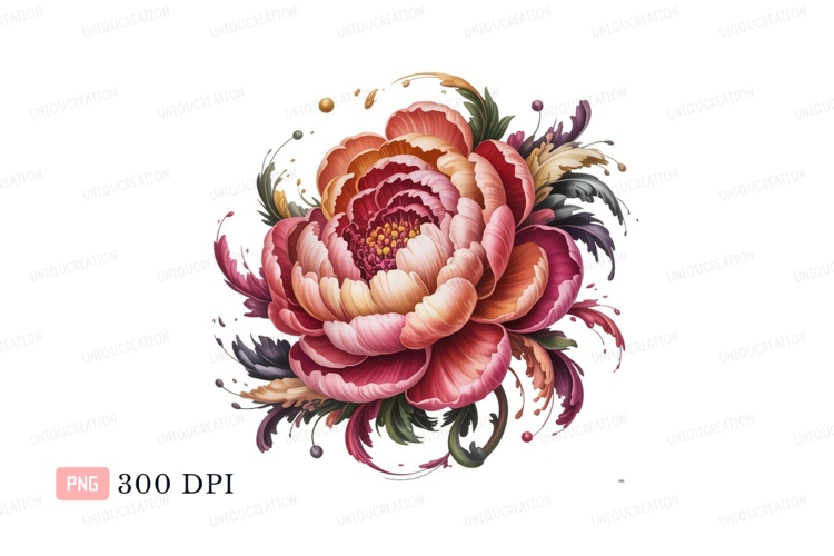 Peony Clipart Image 9