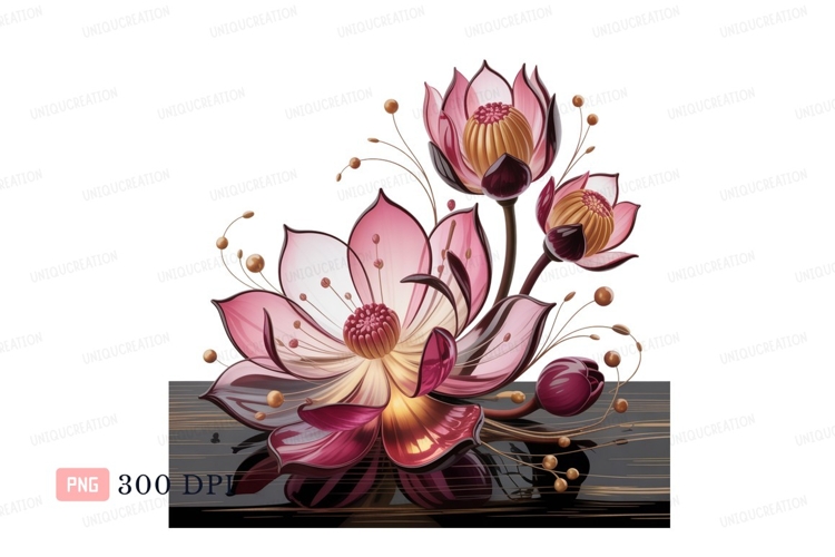 Lotus Flower Clipart Image 3