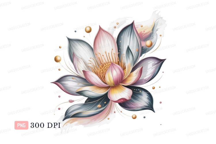 Lotus Flower Clipart Image 17
