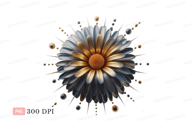 Blue Flower Clipart Image 14