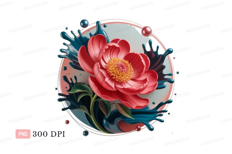Peony Clipart Image 6