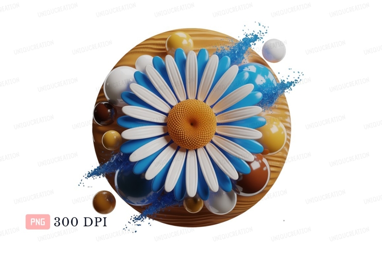 Blue Flower Clipart Image 12