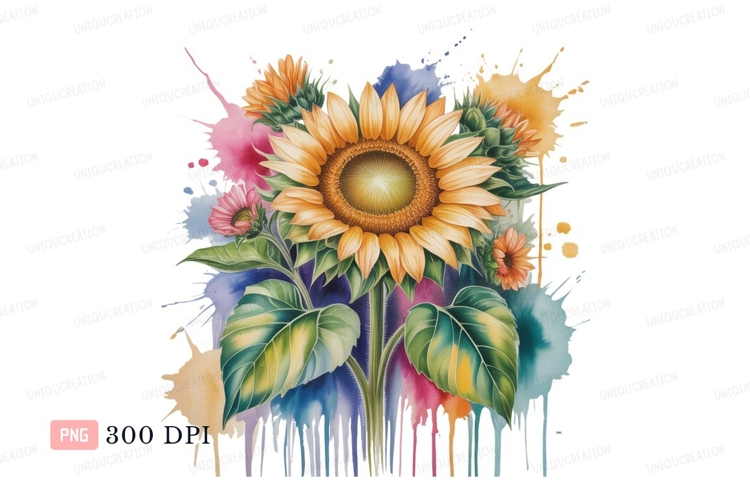 Sunflower Clipart Image 7