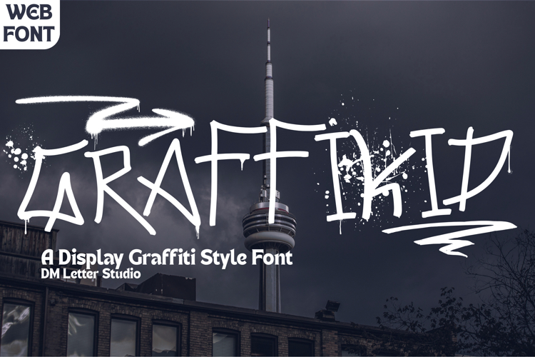 Graffikid - Urban Edge Meets Bold Elegance a Graffiti Font