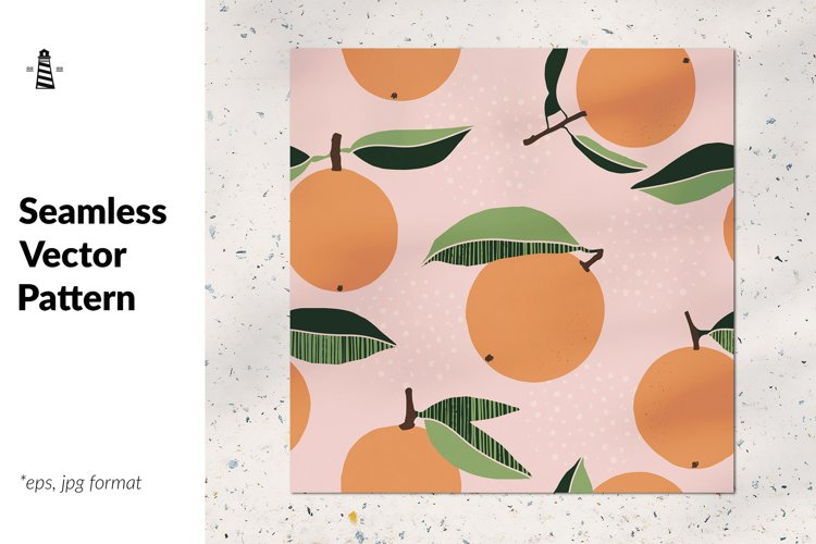 Abstract oranges seamless pattern example image 1