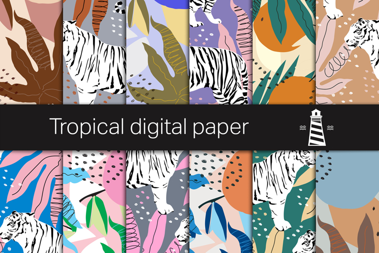 Tropical Digital Paper Pack