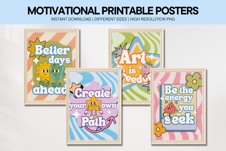 Motivational Quotes Printable Wall Art Inspirational Posters