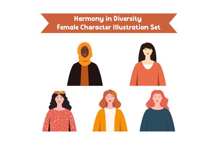 5 Harmony in Diversity Female Character Set