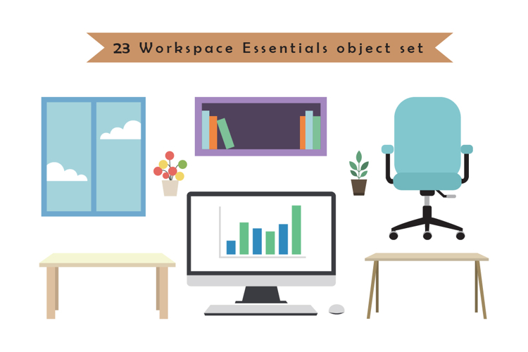 23 Workspace Essentials object set