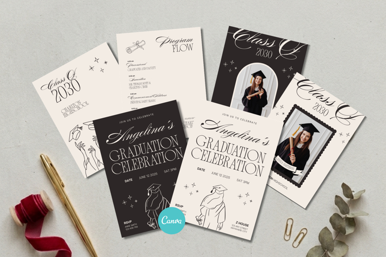 Graduation Template Bundle Canva