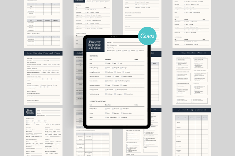 Home Buyer Guide Canva Templates Bundle