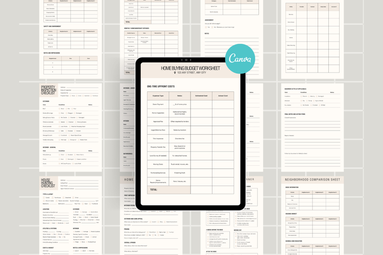 Home Buyer Guide Canva Templates Bundle