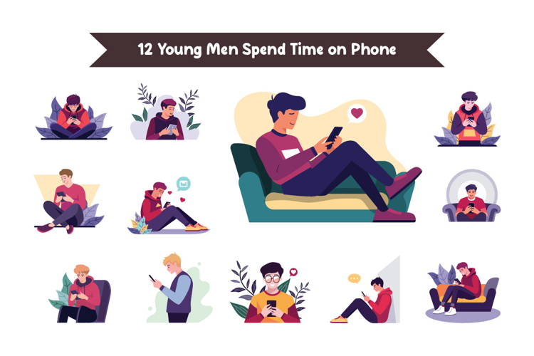 Texting Clipart Image 17
