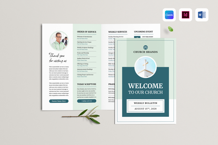 Church Bulletin Template