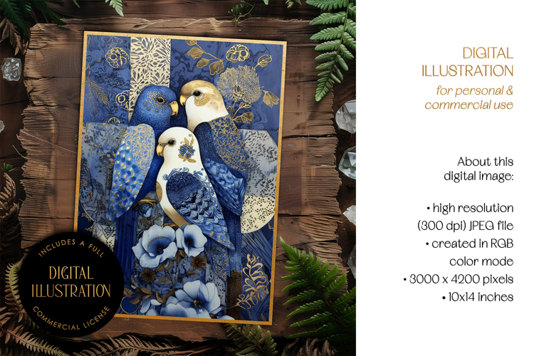 Dutch Golden Age Bird Card Illustration