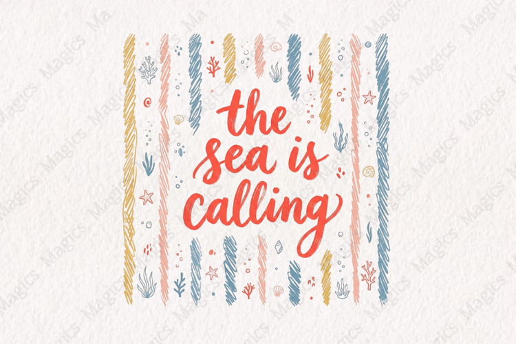 Coastal Beach Vibes Summer png