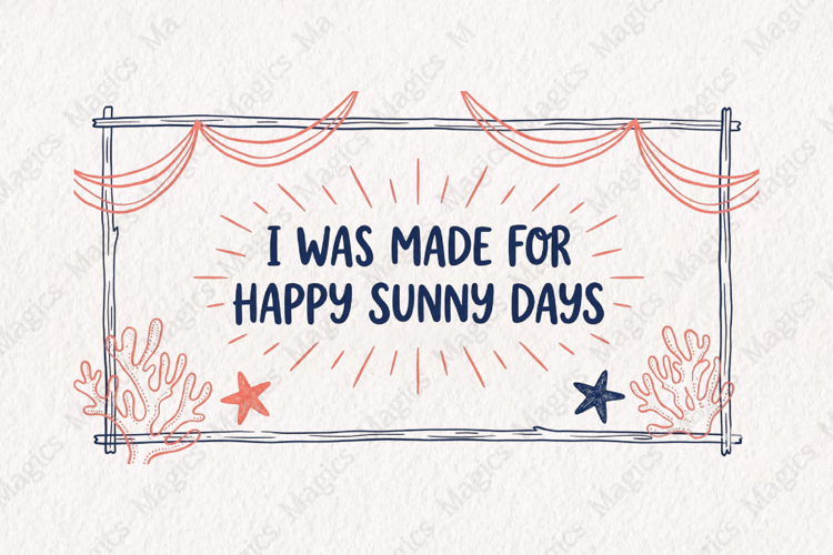 Coastal Beach Vibes Summer png