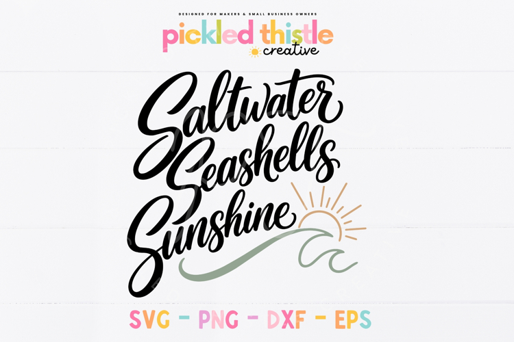 Saltwater Seashells Sunshine SVG